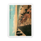 Sea Wall, Galveston, Texas 1912 Vintag Magnet (Vertikal)
