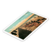 Sea Wall, Galveston, Texas 1912 Vintag Magnet (Linke Seite)