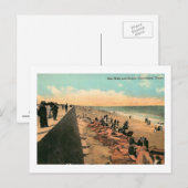 Sea Wall, Galveston, Texas 1912 Vintag Postkarte (Vorne/Hinten)