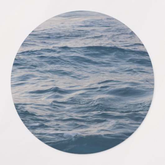 Sea water closeup etiketten (Design 1)