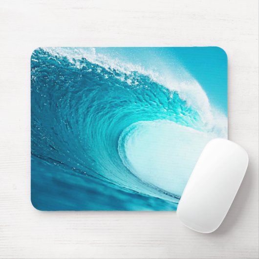 Sea Wave Mouse Pad Mousepad (Mit Mouse)