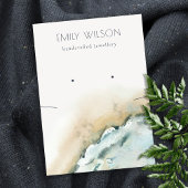 Sea Waves Sand Beach Ringe Nekklace Display Visitenkarte