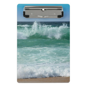Sea Waves Seascape Beach trendige Vorlage Mini Klemmbrett