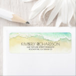 Sea Waves Tropical Beach Hochzeit<br><div class="desc">Etiketten für tropische Strandwellen</div>