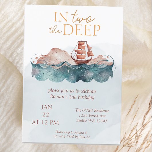 Sea Whimsiean Pirate Einladung