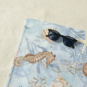 Sea Whpers Turtle Seepferd Starfish Personalisiert Strandtuch (Beispiel)