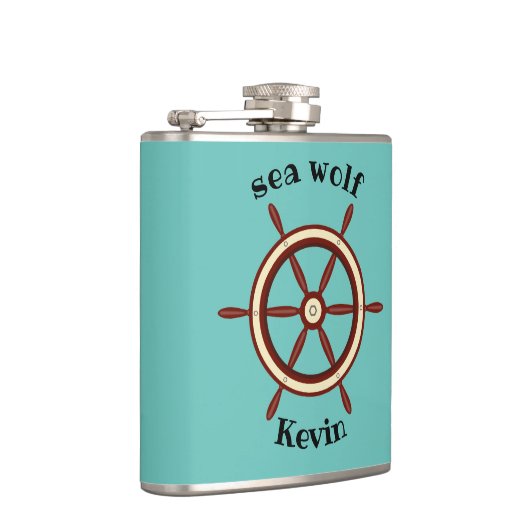 "SEA WOLF", Lenkrad, personalisiert Flachmann (Rechts)