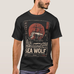 Sea Wolf Vintage Schiff Maritime Abenteuer Design T-Shirt