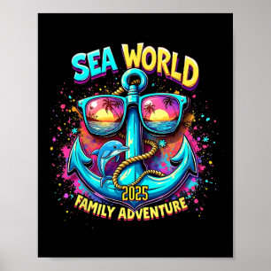 Sea World 2025 Ocean Explorer Erinnerungen Family  Poster