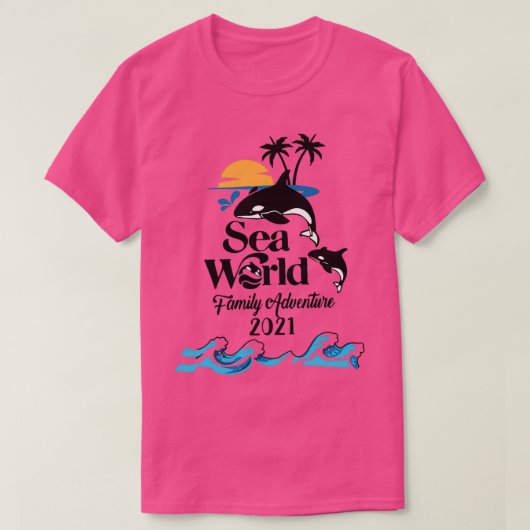 Sea World Family Adventure 2021 Summer T-Shirt (Design vorne)