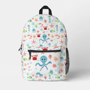 Sea World Muster Bedruckter Rucksack