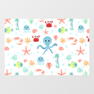 Sea World Muster Fensteraufkleber