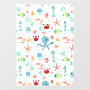 Sea World Muster Fensteraufkleber