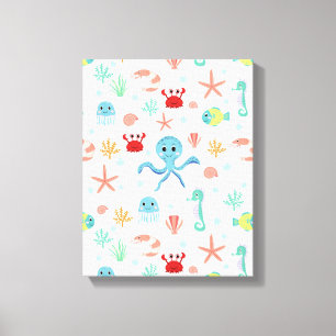 Sea World Muster Leinwanddruck