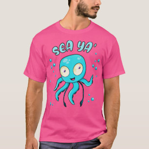 Sea Ya Niedlich Octopus Chibi Kraken Kawaii Tinten T-Shirt