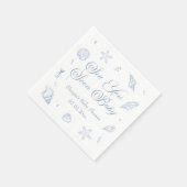 Sea you bald Baby Coastal Baby Dusche Serviette (Ecke)