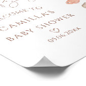 Sea you bald Baby Coastal Baby Dusche Willkommen Poster (Ecke)