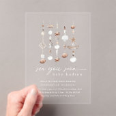 Sea you bald Boho Beach Baby Dusche Acryleinladungen (Insitu (Handheld))