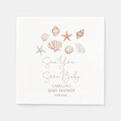 Sea you bald Coastal Baby Dusche Serviette (Vorderseite)