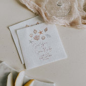 Sea you bald Coastal Baby Dusche Serviette