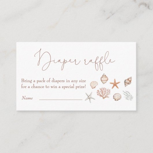 Sea you bald Coastal Baby Dusche Windelwanne Winde Begleitkarte (Vorderseite)