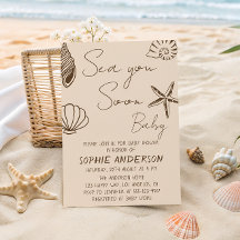 Sea You Soon Baby Boho Coastal Baby Shower