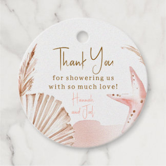 Sea You Soon Baby Circle Favour Tags | Coastal Geschenkanhänger