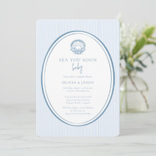 Sea You Soon Baby Coastal Paare Baby Shower Einladung