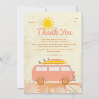 Sea You Soon Baby Dankeskarte | Coastal Boho