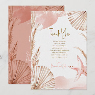 Sea You Soon Baby Dankeskarten | Coastal Boho Dankeskarte