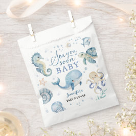 Sea You Soon Baby Shower Boy Blue Ocean Geschenktütchen