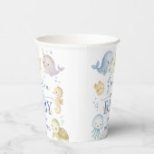 Sea You Soon Baby Shower Boy Ocean Pappbecher (Rechts)