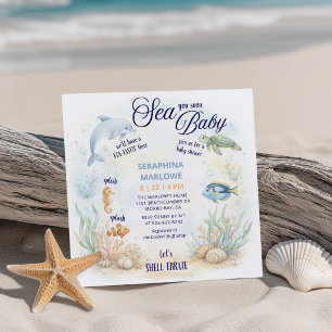 Sea You Soon Baby Shower Einladung