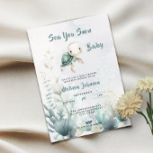 Sea You Soon Baby Shower Gender Neutral Invitation Einladung