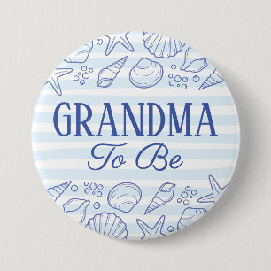 Sea You Soon Baby Shower Oma wird es Button