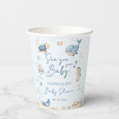 Sea you soon Baby Shower Pappbecher (Rückseite)