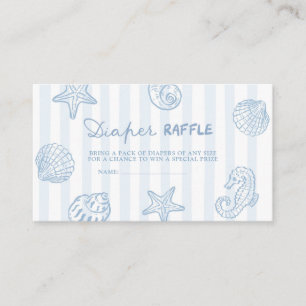 Sea You Soon Baby Shower Windel-Raffle Begleitkarte