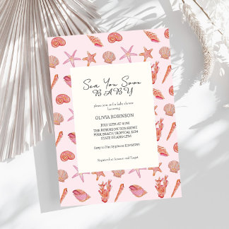 Sea You Soon Baby Strand Coastal Baby Shower Einladung