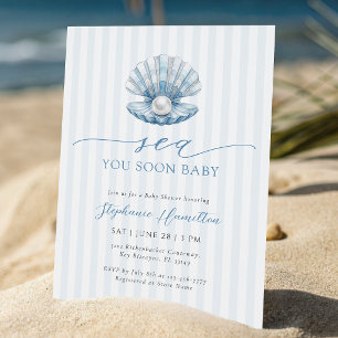 Sea You Soon Babyparty-Einladung Einladung