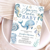 Sea You Soon Boy Baby Shower Invitation Einladung