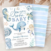 Sea You Soon Boy Baby Shower Invitation Einladung