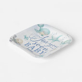 Sea You Soon Boy Blue Ocean Baby Shower Pappteller (Gewinkelt)
