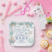 Sea You Soon Boy Ocean Baby Shower Pappteller (Party)