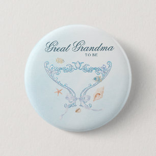 Sea You Soon Great Grandma to Be Baby Shower Button
