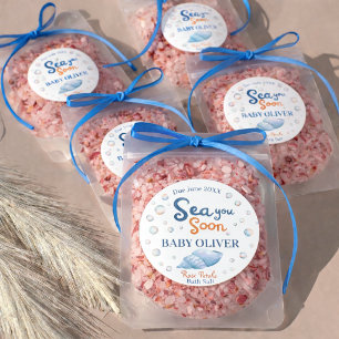 Sea You Soon Küstenbad-Salz-Geschenk-Rundaufkleber Runder Aufkleber