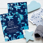 Sea You Soon Nautical Baby is on the Way Baby Einladung
