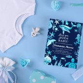 Sea You Soon Nautical Baby is on the Way Baby Einladung