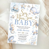 Sea You Soon Ocean Animals Boy Baby Shower Einladung