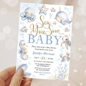Sea You Soon Ocean Animals Boy Baby Shower Einladung