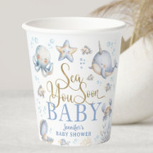 Sea You Soon Ocean Baby Shower Junge Blau